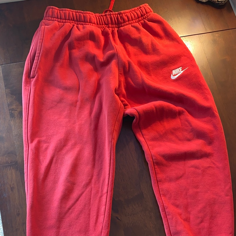 Nike men’s Bright Red Joggers
